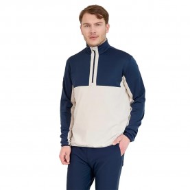блуза,мъжки,пуловери,abacus,golf,erne,midlayer,half,zip,sweatshirt,blue,(clam,melange)