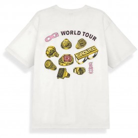 Тениска Grimey The Og Tour short sleeve T-shirt - White (Off White) тениска,мъжки,тениски,дамски,тениски,grimey,the,og,tour,short,sleeve,t,shirt,white,(off,white)