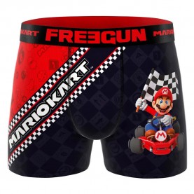 боксерки,мъжко,бельо,freegun,mario,kart,mario,boxers,black,(red,black)