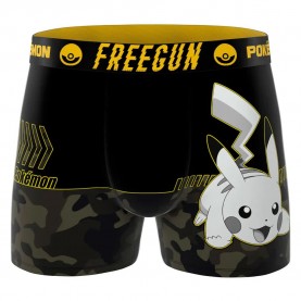 боксерки,мъжко,бельо,freegun,pokémon,pikachu,boxers,black,(blue,yellow)