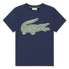 детска,тениска,мъжки,тениски,дамски,тениски,lacoste,kids,multi,croco,short,sleeve,t,shirt,blue,(navy)