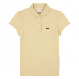 Lacoste kids Petite short sleeve polo - Yellow (Sesame) детски,блузи,с,яка,lacoste,kids,petite,short,sleeve,polo,yellow,(sesame)