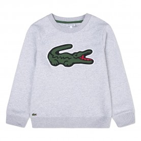детска,поларена,блуза,детски,блузи,lacoste,kids,pique,applique,fleece,crew,sweatshirt,grey,(heather,silver,grey)
