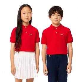 Lacoste kids Pique short sleeve polo - Red (Red) детски,блузи,с,яка,lacoste,kids,pique,short,sleeve,polo,red,(red)