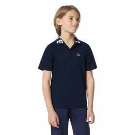 Lacoste kids Sport Jacquard Rgln short sleeve polo - Blue (Navy) детски,блузи,с,яка,lacoste,kids,sport,jacquard,rgln,short,sleeve,polo,blue,(navy)