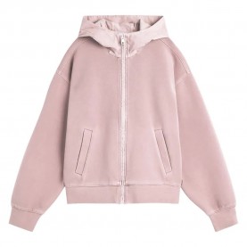 блуза,дамски,блузи,ecoalf,arica,full,zip,sweatshirt,pink,(dusty,rose)
