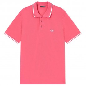 Emporio armani EM001380_AF20424 short sleeve polo - Pink (Fuchsia) дамски,блузи,с,яка,мъжки,блузи,с,яка,emporio,armani,em001380,af20424,short,sleeve,polo,pink,(fuchsia)
