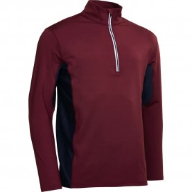 Блуза Abacus golf Ashby half zip sweatshirt - Red (Cranberry) блуза,мъжки,пуловери,abacus,golf,ashby,half,zip,sweatshirt,red,(cranberry)