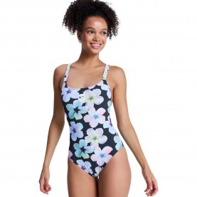 Бански костюм Roxy Active Basic PT swimsuit - Blue (Anthracite Im Fleur Real) бански,костюм,дамски,бански,костюми,roxy,active,basic,pt,swimsuit,blue,(anthracite,im,fleur,real)