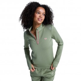 блуза,дамски,блузи,roxy,boundless,spirit,half,zip,sweatshirt,green,(oil,green)