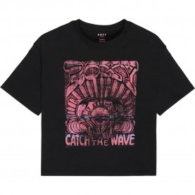 Тениска Roxy Daisyloose Season short sleeve T-shirt - Black (Anthracite) тениска,мъжки,тениски,дамски,тениски,roxy,daisyloose,season,short,sleeve,t,shirt,black,(anthracite)