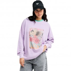 Фланелка с къс ръкав Roxy Eastside Midweight short sleeve top - Purple (Crocus Petal) фланелка,с,къс,ръкав,дамски,топове,roxy,eastside,midweight,short,sleeve,top,purple,(crocus,petal)