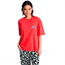 Тениска Roxy Hangloose Poster short sleeve T-shirt - Red / Orange (Hibiscus) тениска,мъжки,тениски,дамски,тениски,roxy,hangloose,poster,short,sleeve,t,shirt,red,orange,(hibiscus)