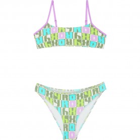 Roxy Letter Up Bralette bikini - Green (Oil Green Letter Up) детски,бански,костюми,roxy,letter,up,bralette,bikini,green,(oil,green,letter,up)