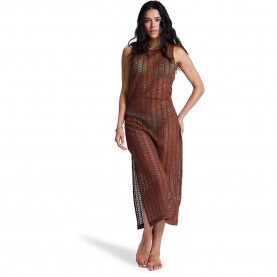 Рокля Roxy Playa Mood sleeveless dress - Brown (Cappuccino) рокля,дамски,поли,и,рокли,roxy,playa,mood,sleeveless,dress,brown,(cappuccino)