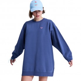 Рокля Roxy Saturday Night Vibes long sleeve short dress - Blue (Vintage Indigo) рокля,дамски,поли,и,рокли,roxy,saturday,night,vibes,long,sleeve,short,dress,blue,(vintage,indigo)