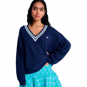 Блуза Roxy Surf School v neck sweater - Blue (Mood Indigo) блуза,мъжки,пуловери,дамски,пуловери,roxy,surf,school,v,neck,sweater,blue,(mood,indigo)