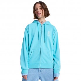 Блуза Roxy Surf Stoked full zip sweatshirt - Blue (Pool Blue) блуза,дамски,блузи,roxy,surf,stoked,full,zip,sweatshirt,blue,(pool,blue)