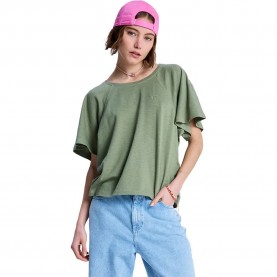 Тениска Roxy Time For Palm Tree T-shirt - Green (Oil Green) тениска,мъжки,тениски,дамски,тениски,roxy,time,for,palm,tree,t,shirt,green,(oil,green)