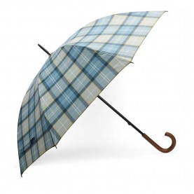 Чадър Barbour UAC0202 umbrella - Blue (Highland Lake Tartan) чадър,чадъри,barbour,uac0202,umbrella,blue,(highland,lake,tartan)