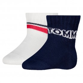 бебешки,чорапи,мъжки,чорапи,дамски,чорапи,tommy,hilfiger,abs,baby,crew,socks,2,pairs,white,blue,(tommy,original)