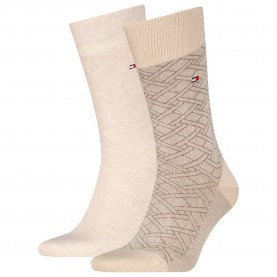 чорапи,мъжки,чорапи,tommy,hilfiger,aop,flag,socks,2,pairs,beige,(sand)