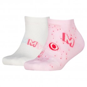 чорапи,мъжки,чорапи,дамски,чорапи,tommy,hilfiger,aop,letters,sneaker,socks,2,pairs,white,pink,(pink)