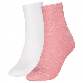 чорапи,мъжки,чорапи,дамски,чорапи,tommy,hilfiger,casual,short,socks,2,pairs,white,pink,(pink)