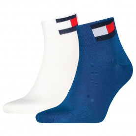 чорапи,мъжки,чорапи,дамски,чорапи,tommy,hilfiger,flag,quarter,socks,2,pairs,white,blue,(blue)