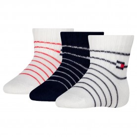 бебешки,чорапи,мъжки,чорапи,дамски,чорапи,tommy,hilfiger,giftbox,breton,baby,crew,socks,3,pairs,white,black,(tommy,original)