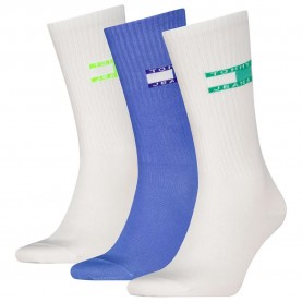 чорапи,мъжки,чорапи,дамски,чорапи,tommy,hilfiger,giftbox,crew,socks,3,pairs,white,blue,(multicolor)