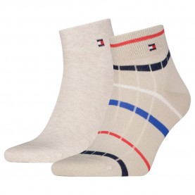 Чорапи Tommy hilfiger Summer Breton Quarter socks 2 pairs - Beige (Sand) чорапи,мъжки,чорапи,tommy,hilfiger,summer,breton,quarter,socks,2,pairs,beige,(sand)