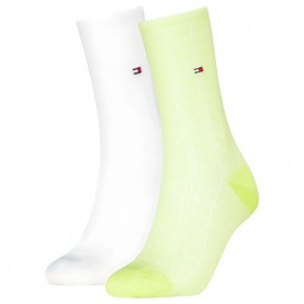 чорапи,мъжки,чорапи,дамски,чорапи,tommy,hilfiger,summer,pelerine,socks,2,pairs,green,white,(lime)