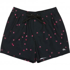бански,гащета,мъжки,бански,костюми,quiksilver,everyday,printed,volley,15´´,swimming,shorts,black,(black,fallen,blossom)