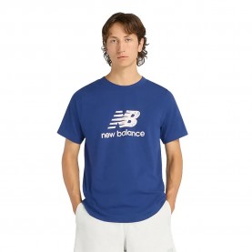 Тениска New balance Sport Essentials Stamp Logo short sleeve T-shirt - Blue (Blue) тениска,мъжки,тениски,дамски,тениски,new,balance,sport,essentials,stamp,logo,short,sleeve,t,shirt,blue,(blue)