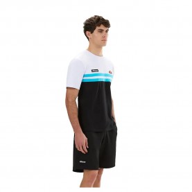 Тениска Ellesse Venire short sleeve T-shirt - Black (White/Aqua) тениска,мъжки,тениски,дамски,тениски,ellesse,venire,short,sleeve,t,shirt,black,(white,aqua)