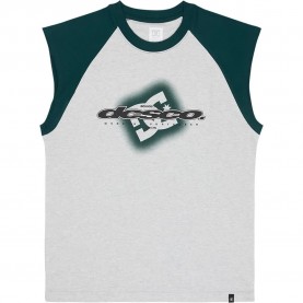 Тениска Dc shoes Raglan sleeveless T-shirt - Grey (Light Heather Grey) тениска,мъжки,тениски,дамски,тениски,dc,shoes,raglan,sleeveless,t,shirt,grey,(light,heather,grey)