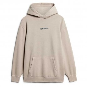 Суичър Superdry Micro Logo Graphic Loose hoodie refurbished - Beige (Chateau Grey) суичър,мъжки,пуловери,superdry,micro,logo,graphic,loose,hoodie,refurbished,beige,(chateau,grey)