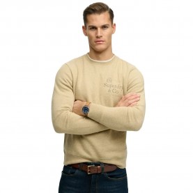 блуза,мъжки,пуловери,superdry,1954,company,relaxed,fit,sweatshirt,beige,(pumice,stone,beige,marl)