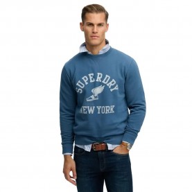блуза,мъжки,пуловери,superdry,athletic,essential,crew,sweatshirt,blue,(skate,navy)