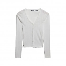 жилетка,мъжки,пуловери,дамски,пуловери,superdry,athletic,essential,pointelle,cardigan,white,(off,white)