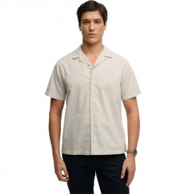 риза,с,къс,ръкав,дамски,ризи,мъжки,ризи,superdry,cabana,short,sleeve,shirt,beige,(chalk,grey)