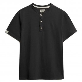 тениска,мъжки,тениски,дамски,тениски,superdry,classic,cotton,lin,grandad,short,sleeve,t,shirt,black,(dark,charcoal)
