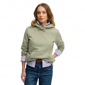 Суичър Superdry Essential Logo Embroidered hoodie - Green (Dusty Sage) суичър,дамски,блузи,superdry,essential,logo,embroidered,hoodie,green,(dusty,sage)