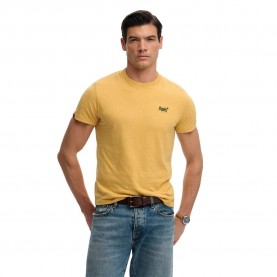 тениска,мъжки,тениски,дамски,тениски,superdry,essential,logo,embroidered,short,sleeve,t,shirt,yellow,(ochre,yellow,marl,green)