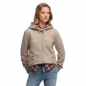 блуза,дамски,блузи,superdry,essential,logo,full,zip,sweatshirt,beige,(feather,grey)