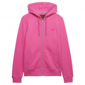 Блуза Superdry Essential Logo full zip sweatshirt - Pink (Flash Pink) блуза,мъжки,пуловери,superdry,essential,logo,full,zip,sweatshirt,pink,(flash,pink)