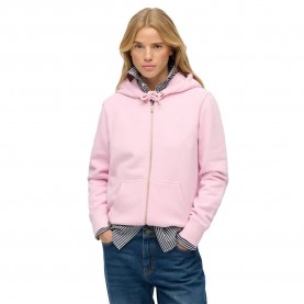 Блуза Superdry Essential Logo full zip sweatshirt - Pink (Pink Lady) блуза,дамски,блузи,superdry,essential,logo,full,zip,sweatshirt,pink,(pink,lady)