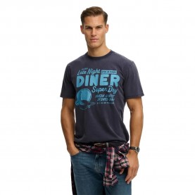 Тениска Superdry Local Business Loose Fit short sleeve T-shirt - Grey (Lauren Navy) тениска,мъжки,тениски,дамски,тениски,superdry,local,business,loose,fit,short,sleeve,t,shirt,grey,(lauren,navy)