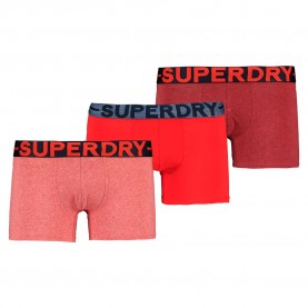 Боксерки Superdry M3110475A Trunk boxers 3 units - Red (Red Mix) боксерки,мъжко,бельо,superdry,m3110475a,trunk,boxers,3,units,red,(red,mix)